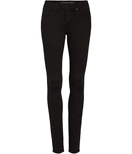 Articles of Society Womens Super-Soft Classic Skinny Fit Jeans, Black, 24