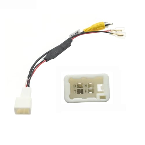 Image of Retain OEM Factory Car Rear View Backup Reverse Camera Video Adapter Connector RCA Cable for Toyota Land Cruiser Old RAV4 RX330 Original 86 Screen Mazda 4Pin