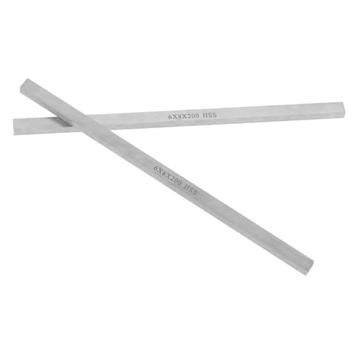 Mikikit Flat Bar Stock for Knife Craft 2pcs Stainless Steel Metal Plate Knife Steel Flat Stock Set