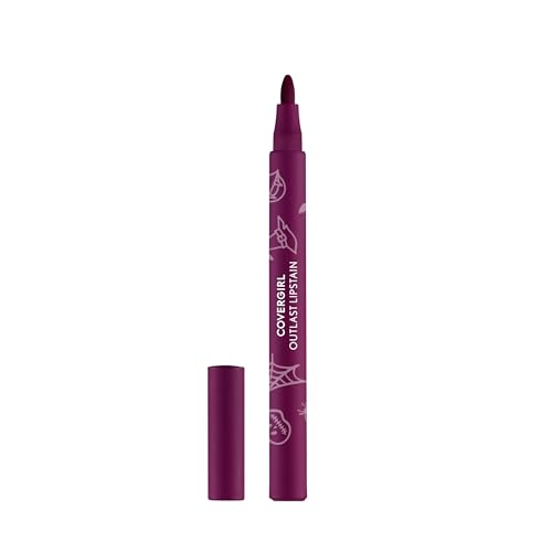 Covergirl Outlast Lipstain, 91 Extra Witchy, Smooth Application, Precise Pen-Like Tip, Transfer-Proof, Satin Stained Finish, Vegan Formula, 0.06oz - image 1