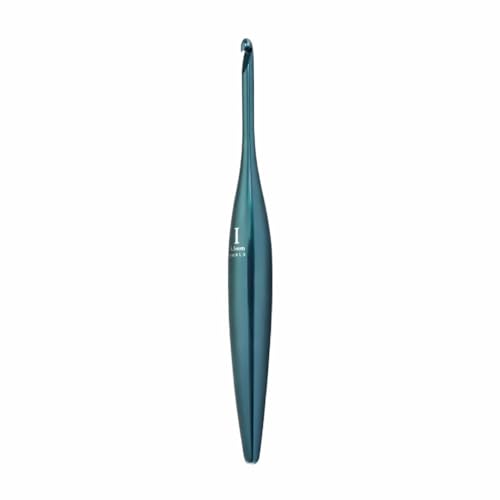 Furls Crochet Hook Tempest Blue Streamline Metal Ergonomic Handle Crochet Hooks 7 (Polished H - 5.00MM)