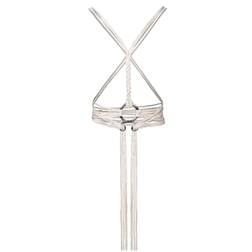 keland Vikingo Troll Cross Belt Medieval Brujas Cuerda Cinturón para Mujer, Blanco, Talla única
