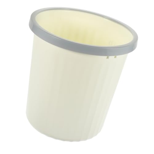 Caneca de basura rectangular sin tapa beige miniatura 1