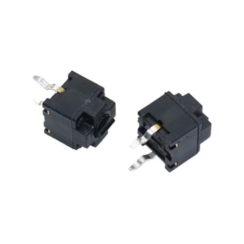 Bouton de commutation carré pour souris points noirs micro switch 2 broches pieds 10pcs