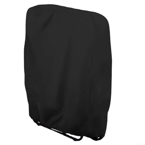 Housse de protection pour chaise pliante d'extérieur imperméable en tissu Oxford robuste avec design coupe-vent, résistante aux UV et à la pluie pour chaises de terrasse (94 x 34 x 96 cm)