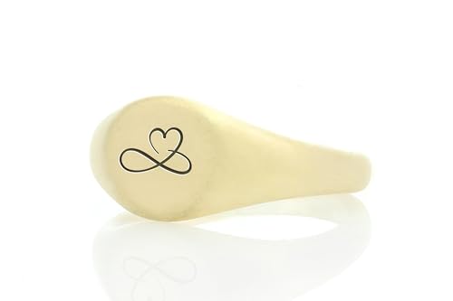 Bague chevalière infini en or 14k : l'excellence de la joaillerie fine