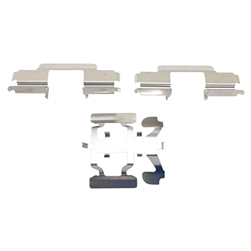 Image of TRQ Performance Rear Brake Pad and Rotor Set Ceramic Slotted Drilled Calipers Compatible with 2000-2001 Chevrolet Tahoe GMC Yukon