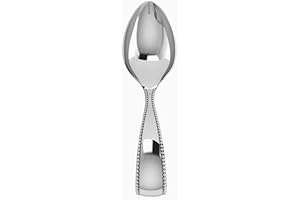 Premium Sterling Silver Beaded Loop Baby Spoon