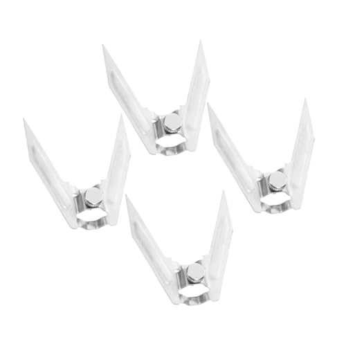 BRIGHTFUFU Barbecue Skewers Rotating Forks 4-piece Set of Stainless Steel Chicken Forks for Easy Insertion and Removal