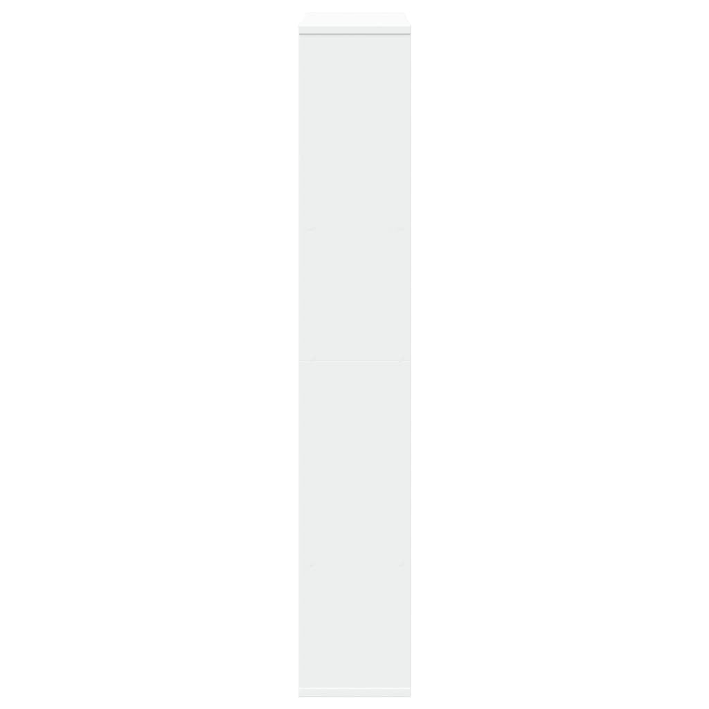 vidaXL Libreria Bianca 72x20x120,5 cm in Truciolato, scaffale per Libri, Porta Libri, Ripiani portaoggetti, Ripiani per Libri, scaffale portaoggetti