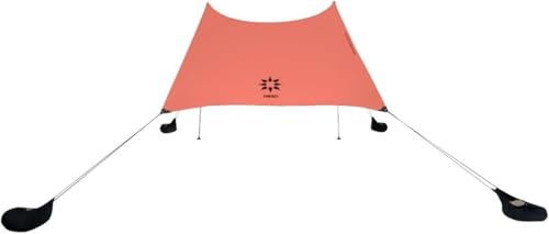 Image of Neso Grande Portable Beach Tent Sun Shelter - Lightweight Beach Shade Canopy - Easy Setup for Family Outings - Patented Reinforced Corners - UPF 50+ Sun Protection - 7ft Tall, 9 x 9ft