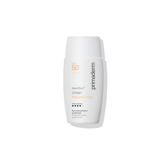 PRIMADERM - XPERTSUN URBAN Natural Color High Intensity SPF50+|Protector Solar Facial Diario con Color Intenso|Emulsión Ultraligera Oil-Free y Pigmentos Unificadores |Protección UVA/UVB, IR y Polución