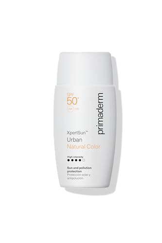 PRIMADERM - XPERTSUN URBAN Natural Color High Intensity SPF 50+ | Protector Solar Facial con Color Intenso y Cobertura Natural | Antimanchas, Antipolución y Oil-Free | 50 ml