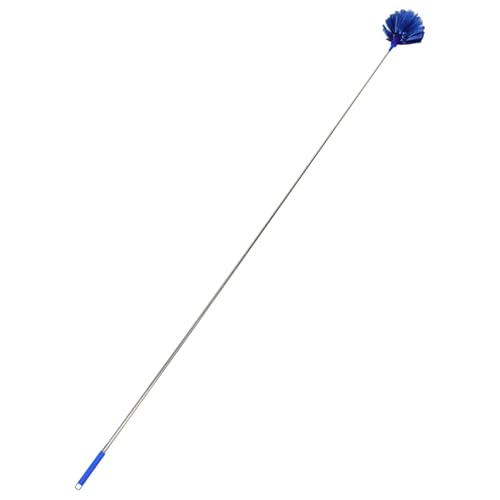 Duster,Feather Duster Roof Cleaning Brush Extra-Long Dusters Web Cleaning Brush Spider Web Cleaner Ceiling Duster Extendable Duster Wall Washer Mop Long Handle Duster Cobweb Duster Dust Brush Plastic