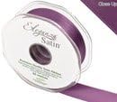 ELEGANZA Double Faced Satin 25mm x 20m Damson No.48, 25 mm x 20 m