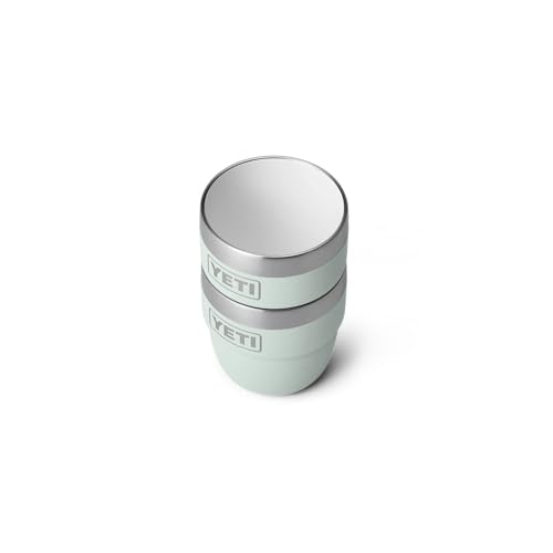 Image of YETI Rambler 4 oz Stackable Cup, Stainless Steel, Vacuum Insulated Espresso /Coffee Cup, 2 Pack