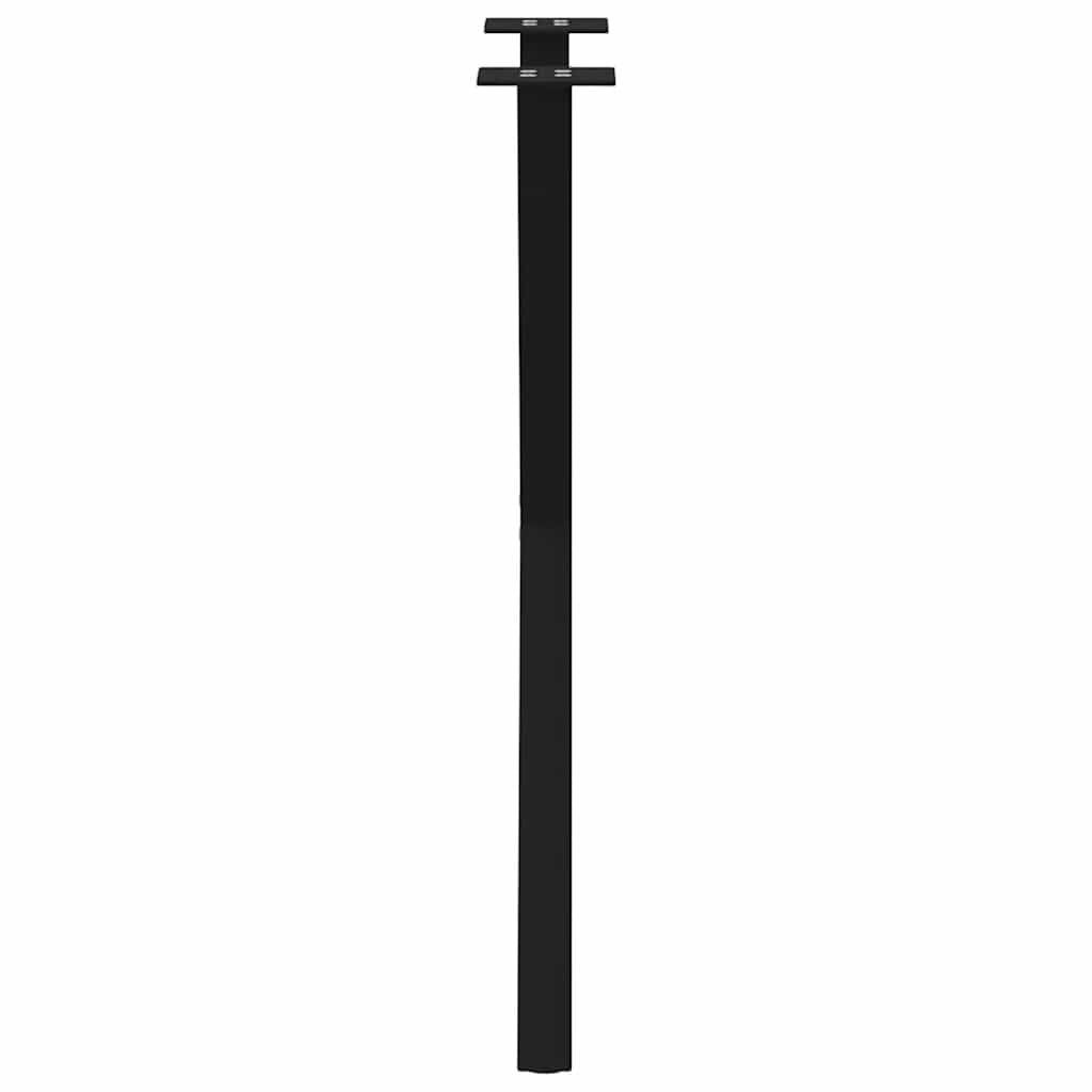 Gambe Tavolo Pranzo a Forma X 2 pz Nero 57x(72-73) cm Acciaio,Gambe per Mobili,Gambe da caffè Struttura per Tavolo Piedini Gambe Scrivania-4012912