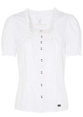 Spieth&Wensky Damen Trachtenbluse Kabarett, Weiß, 44 Cover