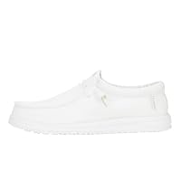 HEYDUDE Men's Wally Stretch Sox Casual Shoes, White, EU 42 / US M9