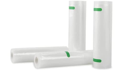 CCYCCL 真空パック袋 真空パックロール 28×500cm 1本 真空パック機専用ロール 替えロール 真空ビニール エンボス加工 真空包装袋 専用抗菌袋 脱気密封 鮮度長持ち 食品保存 低温調理 PA+PE安全素材 自由にカット 家庭用 業務用