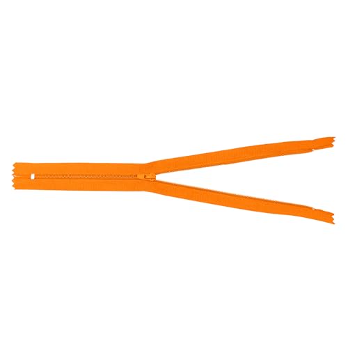 Image of Mandala Crafts 40 PCs Orange Closed-End 28 Inches Nylon Zippers for Sewing