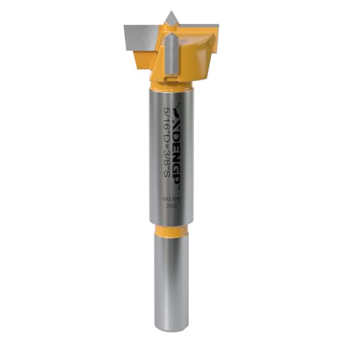 Image of Forstner Bit 3 /8 inch Shank, 15 /16 inch Cutting Diameter, Forstner Drill Bit for Woodworking, Drilling Hole Saw Set, Auger Opener, Hole Opener Hinge Hole Cutter for Plastic, Plywood Products
