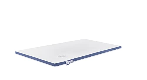 MORPHEA Surmatelas 140 x 190 cm Cloudy 5 cm d'épaisseur, Surmatelas memoire de Forme – Ergonomic surmatelas Ferme Haute densite Mousse avec Gel pour Un Sommeil réparateur