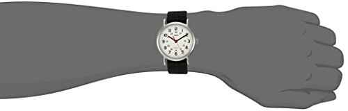 Timex Weekender 38mm Unisex Analog Watch | INDIGLO Backlight | Adjustable Durable Nylon Fabric Slip Through Strap | 24 Hour Time