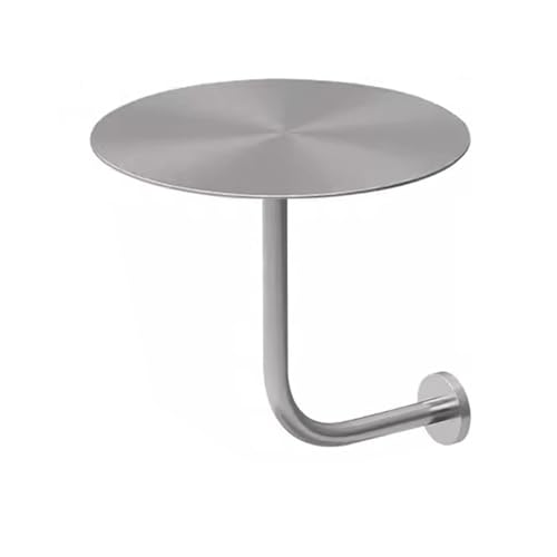 Table de bar ronde murale en métal 40x40x45cm pour cuisine et pub
