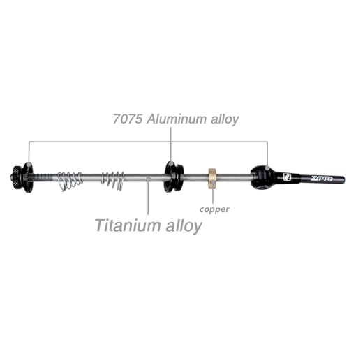 ZTTO Bike Quick Release Skewers, par de cierres rápidos ultra ligeros de aleación de titanio para bicicleta de carretera, montaña, MTB, BMX miniatura 2