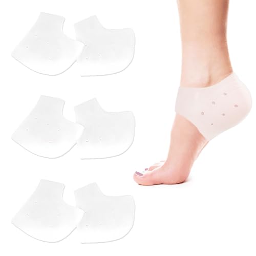 LIANRISES 3 Pares Taloneras Fascitis Plantar Taloneras Silicona Antirozaduras Zapatos Protector Talon Almohadilla Talon