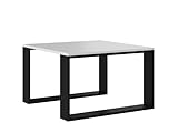 polnischer Hersteller CDF Couchtisch Modern Mini  Farbe: schwarz-weiß  Moderne Bank für EIN Wohnzimmer, Zimmer, Büro  Form: Quadrat, Rechteck  Regal für Kleinigkeiten, Zeitungen, Magazine oder Bücher