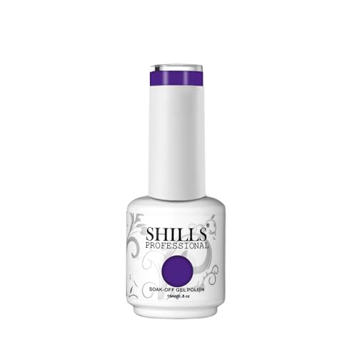 Image of SHILLS PROFESSIONAL Uv /Led Soak Off Glossy Finish Nail Polish Nail Art Nail Polish Color Shade 202, 15 Ml