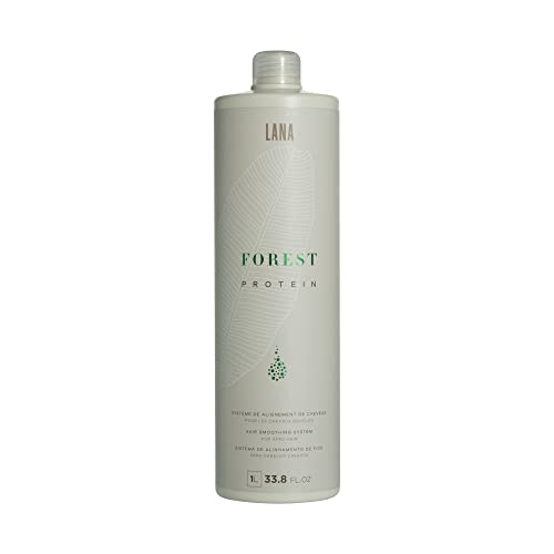 Lana Brasiles Forest Protein Smoothing Treatment For Afro Hair - Intense Shiny Smooth Hair - 1000 ml / 33.8 fl.oz.