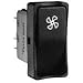 KG452A2XXA21XX, Switch Rocker Mom ON DPDT Quick Connect/Solder Lug Rocker 12A 250VAC 24VDC 100000Cycles Automotive (2 Items)