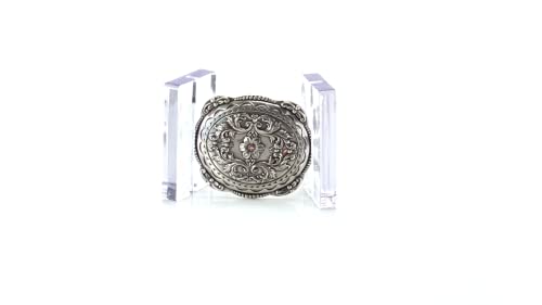 Hebilla de cinturón Nocona vaquera plata para moda de mujer 2