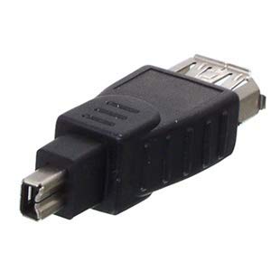 Adattatore FIREWIRE 6 Poli F Mini-DV/FIREWIRE 4 Poli M