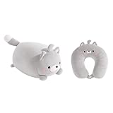 2-In-1 Design: This cute penguin neck pillow can transformed as a lovely penguin plush toy. It can be a cute cuddly stuffed animal toy and turn it into a soft neck support travel pillow. Neck support pillow was designed for portability and comfort. T...
