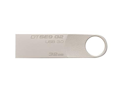 Kingston 32 GB DataTraveler SE9 G2 USB 3.0 Flash Drive (DTSE9G2/32GB), Silver