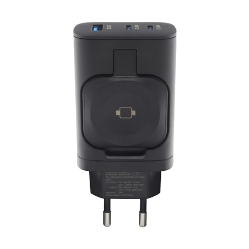 Cargador Realpower PC-43 de 43W con triple puerto USB y base inalámbrica para reloj inteligente 3