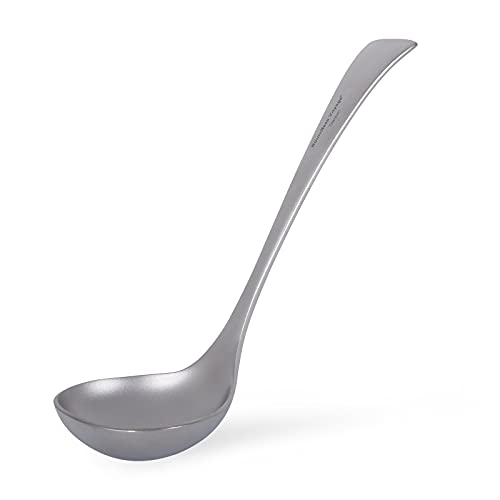 iBasingo Titan Suppe Schöpfkelle Löffel Kleine Sauce Schöpfkelle Leichte Lange Griff Eintopf Löffel Kochen und Servieren Löffel Besteck Sauce Wein Deep-Bowl Schaufel Haushalt Küche Geschirr Ti1074T Cover