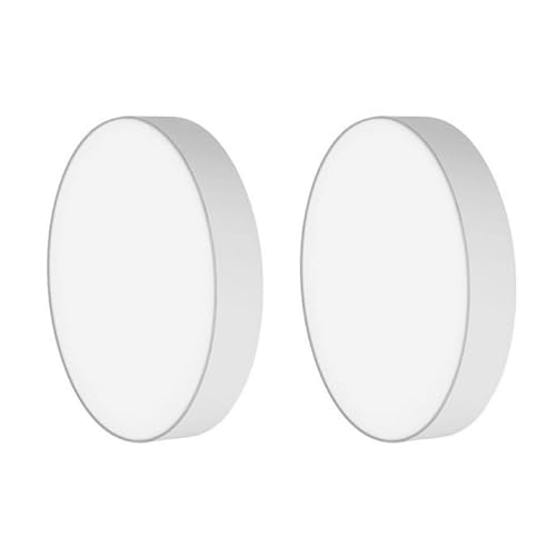 Image of Panasonic 6 Watt LED PC Panel Light | Elegant Rimless Design | Surface Mounted LED Down Light for Ceiling (Round, Warm White, Pack of 2)