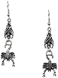 XIAOHESHOP Fashion Jewelry Accessories Hanging Upside Scorpion Goth Retro Punk Personality Earrings Earrings Gifts Jewelry