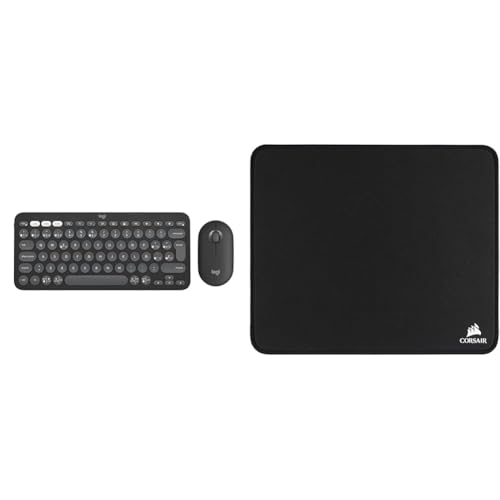 Logitech Pebble 2 Combo, & Corsair MM350 Champion Alfombrilla para Juegos
