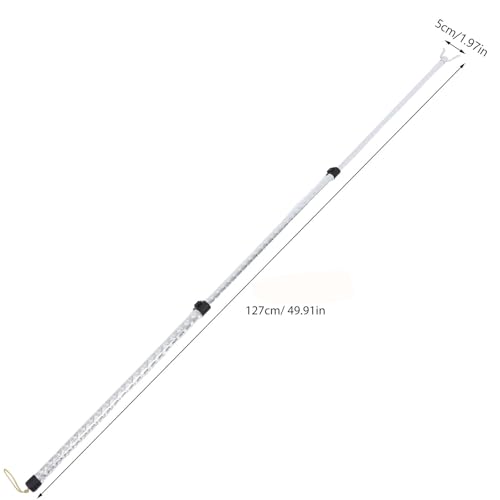 GALPADA Barra de Carga Telescópica de Ropa para Aleación de Plata Cuerpo Extensible y Alta Capacidad en para Uso Doméstico