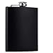 Fiaschette - Fiaschetta Portatile Da 8 Once Fiaschetta Portatile Nero Opaco Flagon Whisky Vaso Di Vino Bottiglia Imbuto Tour Tour Bicchieri Escursionismo E Festa Per Gli Uomini Regalo, 1 Pz, Fiasc
