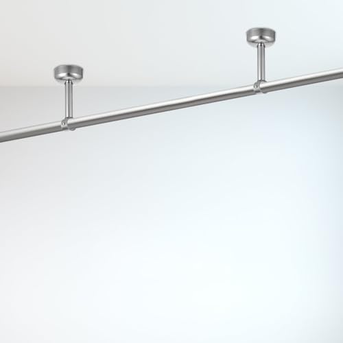 Soporte para barra de armario PRETYZOOM de acero inoxidable para evitar caídas de barras de ropa 6