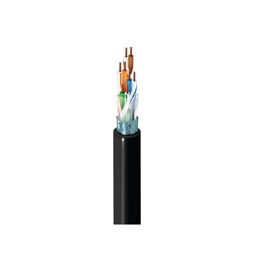 1213F D15A1000 CAT(e)+ Multi-Conductor, 4-Pair, F/-Foil Shielded, Plenum-CMP, 24, FEP Insulation, RJ45 Compatible, 1000', Blue