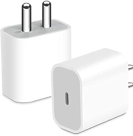 Image of Original 20W Fast Charging Adapter Compatible with app.Ie 14 Pro, 14 Pro, 13, 13 Pro, 13 Pro Max, 12, 12 Pro Max, 11, 11 Pro Max, X, 8 Series (All iPads) (Only Adapter) (FIX25)