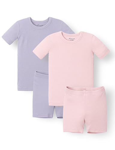 Image of AVAUMA Toddler Short Pajamas Set Baby Boys Girls Kids Snug fit Ribbed Sleepwear pjs for Daily Life Style